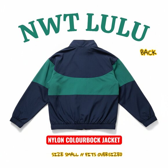 🌟 Lululemon Colourblock Collared Jacket - NWT - CLBL/RCGR 🚦 - Picture 2 of 3